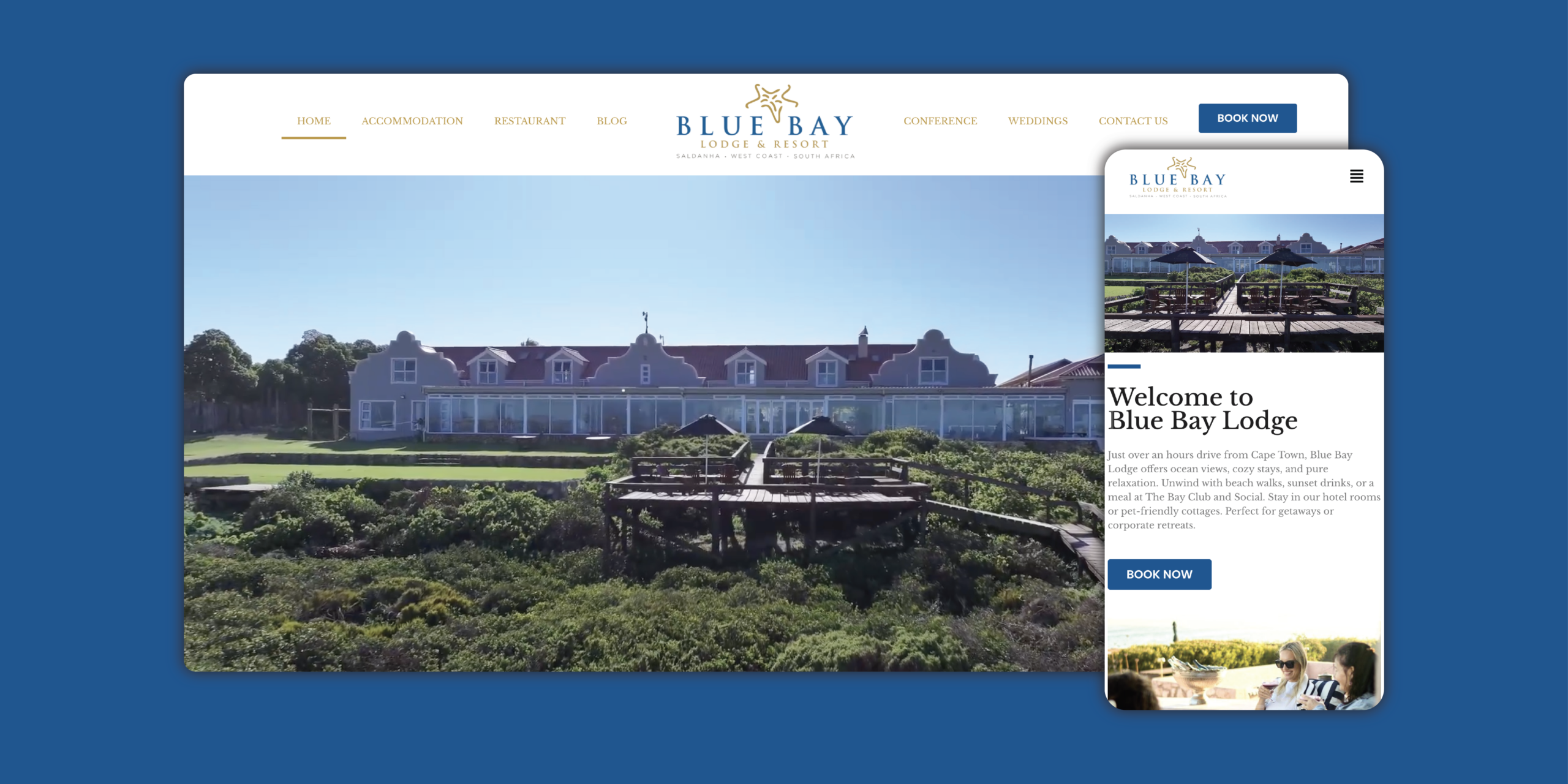 Blue Bay Lodge Digital Mockup