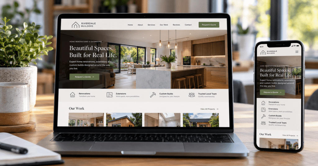 A website that works well on desktop and on mobile